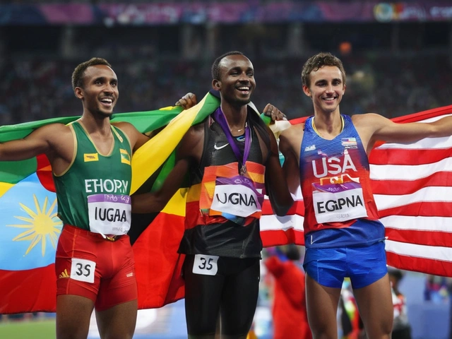 Joshua Cheptegei Triumphs at Paris Olympics: Defends 10,000m Title, Grant Fisher Takes Silver